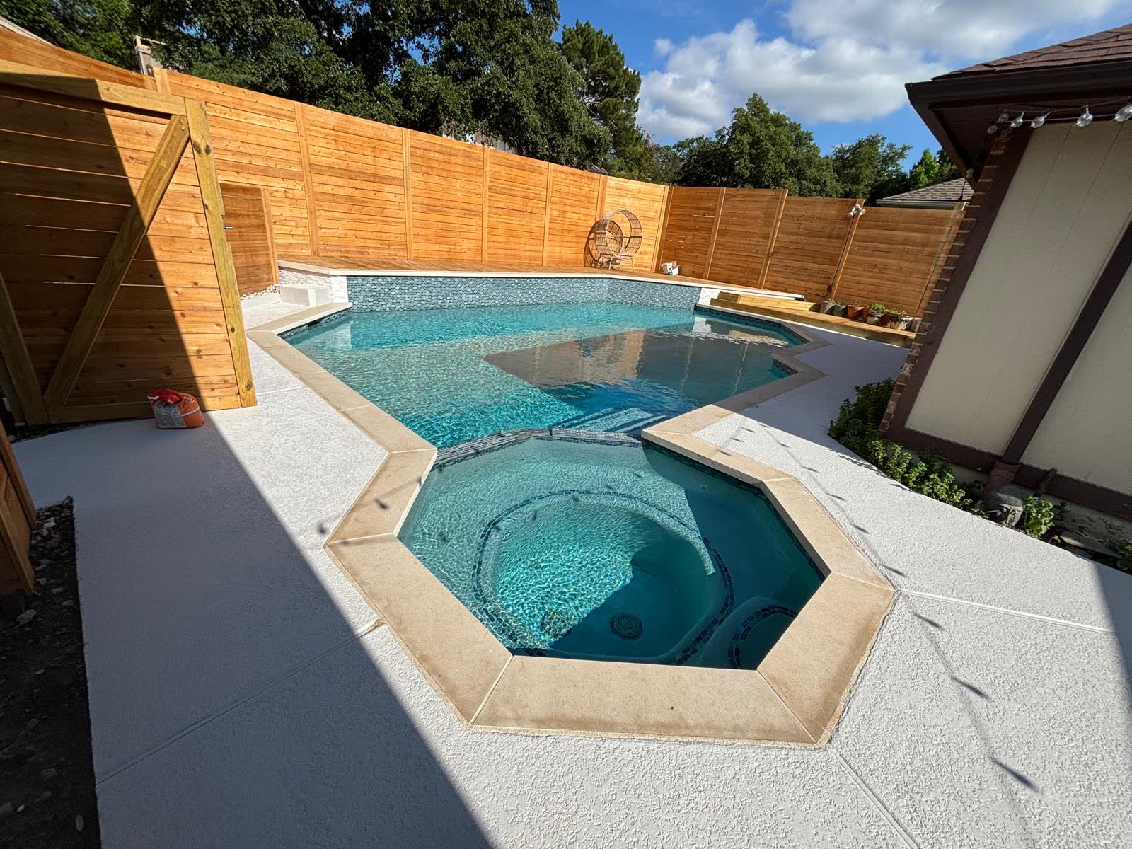 Pool area after construction & remodeling