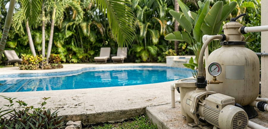 Pool Filter Cleaning